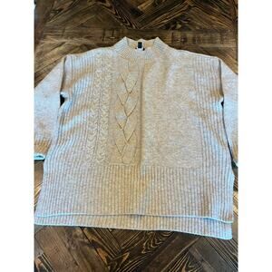 Simply Vera Vera Wang Women XL Tan Sweater Cottage Cozy Fuzzy Warm Pull Over